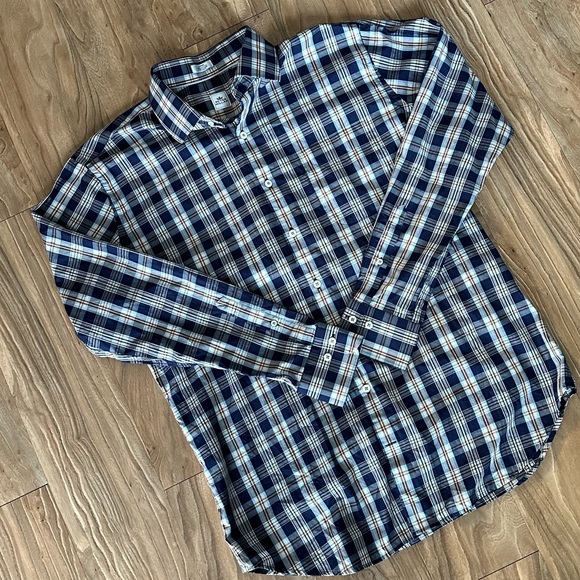 **PETER MILLAR** casual plaid button down SIZE LARGE - Picture 3 of 5